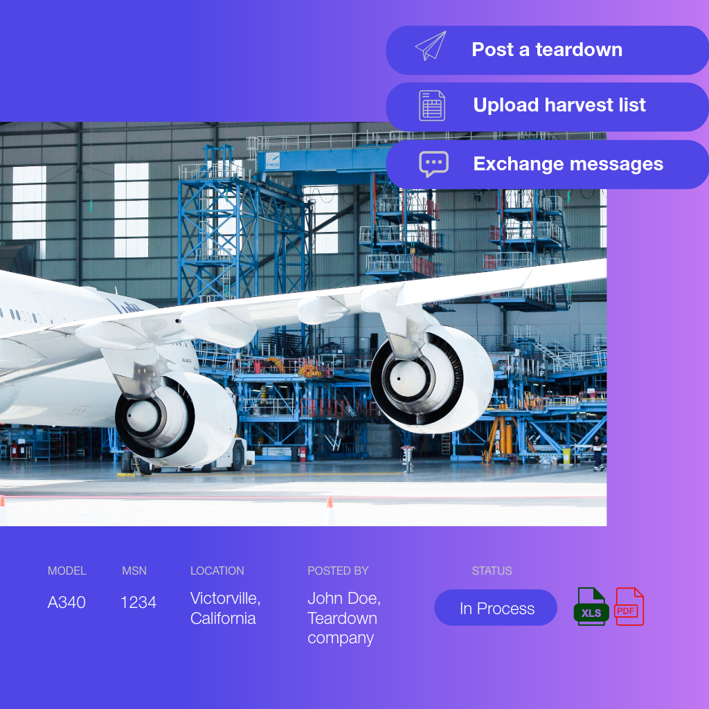 Airplane teardown companies