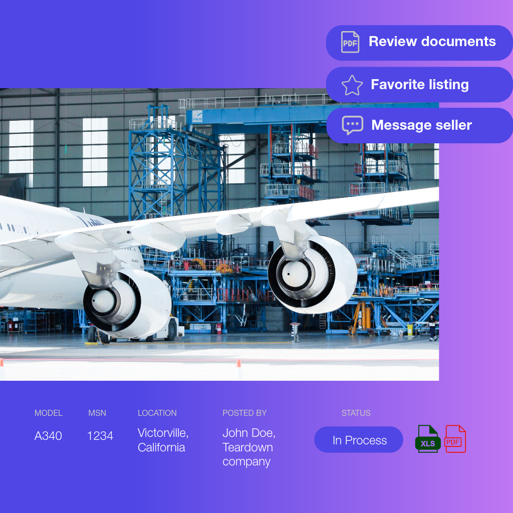 Aircraft teardown